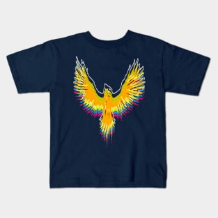 Abstract crow Kids T-Shirt